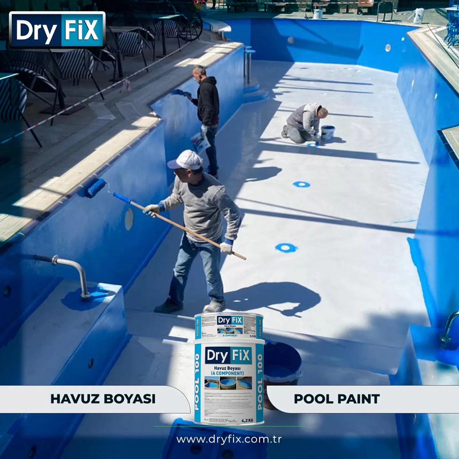 Havuz Boyası Pool 100 Uygulama Görseli 8